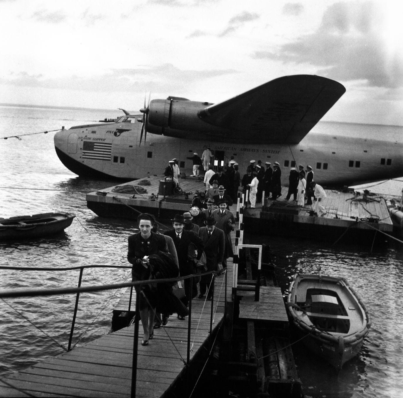 Yankee Clipper na pista de Cabo Ruivo, Lisboa